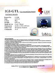 9.94 Ratti Natural Iolite With Govt. Lab Certificate-(1221)